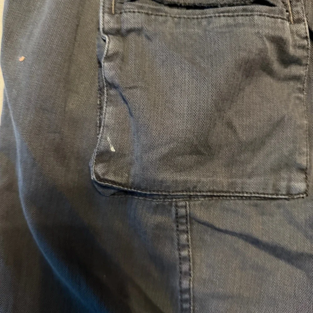 Free People We The Free Tahiti Pull-On Cargo Pants Black Women Size Small